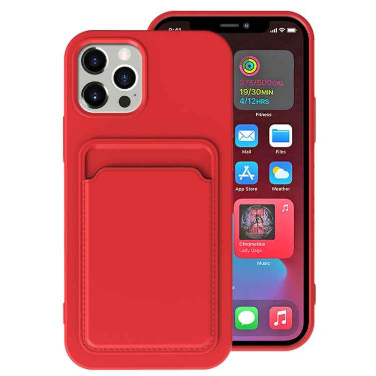 TPU + Flannel Lining Shockproof Case with Card Slots, For iPhone 13, For iPhone 13 Pro, For iPhone 13 mini