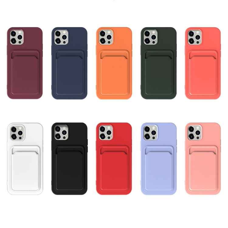 TPU + Flannel Lining Shockproof Case with Card Slots, For iPhone 13, For iPhone 13 Pro, For iPhone 13 mini
