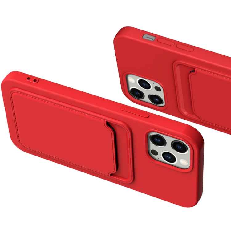 TPU + Flannel Lining Shockproof Case with Card Slots, For iPhone 13, For iPhone 13 Pro, For iPhone 13 mini