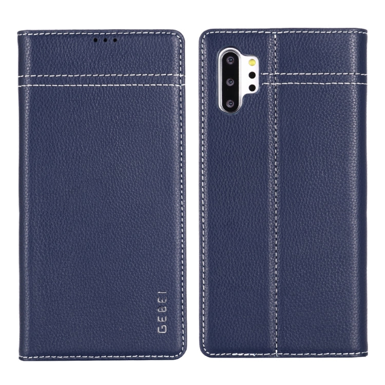 GEBEI Top-grain Leather Horizontal Flip Protective Case with Holder & Card Slots, For iPhone 11, For iPhone 11 Pro, For iPhone 11 Pro Max, For iPhone XS / X, For iPhone XR, For iPhone XS Max, For Galaxy Note 10, For Galaxy Note 10+