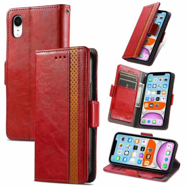 CaseNeo Business Splicing Dual Magnetic Buckle Horizontal Flip PU Leather Case with Holder & Card Slots & Wallet, For Doogee X96 Pro, For iPhone XR, For Xiaomi Redmi Note 10 JP Edition