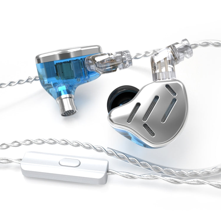 KZ ZAX 16-unit Ring Iron Sport Gaming In-ear Wired Earphone,, ZAX Mic Version(Silver), ZAX Mic Version(Black), ZAX Standard Version(Silver), ZAX Standard Version(Black)