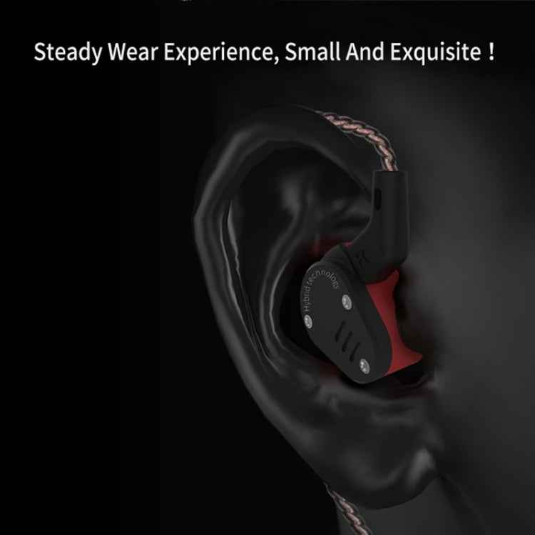 KZ ZSA Ring Iron Hybrid Drive Sport In-ear Wired Earphone,