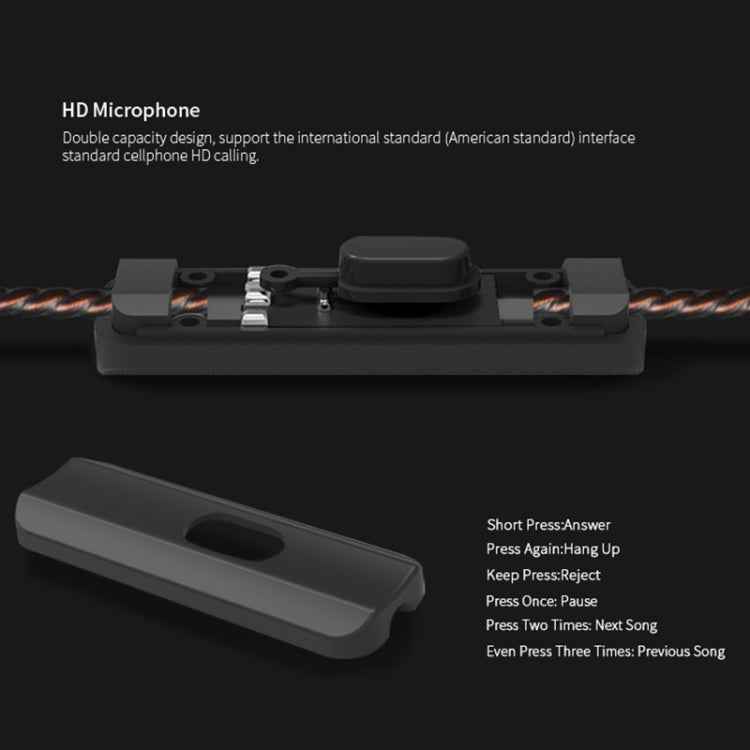 KZ ZSR 6-unit Ring Iron In-ear Wired Earphone,