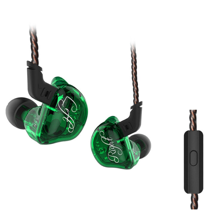 KZ ZSR 6-unit Ring Iron In-ear Wired Earphone,, ZSR Standard Version(White), ZSR Standard Version(Black), ZSR Standard Version(Red), Standard Version(Green), ZSR Mic Version(White), ZSR Mic Version(Black), ZSR Mic Version(Red), ZSR Mic Version(Green)