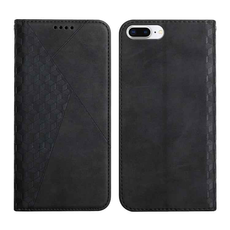Diamond Pattern Splicing Skin Feel Magnetic Horizontal Flip Leather Case with Card Slots & Holder & Wallet, For iPhone SE 2022 / SE 2020 / 7 / 8 / 6, For iPhone 7 Plus / 8 Plus