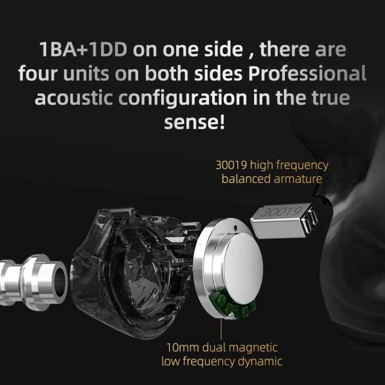 KZ Z3 Hybrid Technology 1DD+1BA Wireless Bluetooth 5.2 Sports Noise Reduction TWS In-ear Earphone