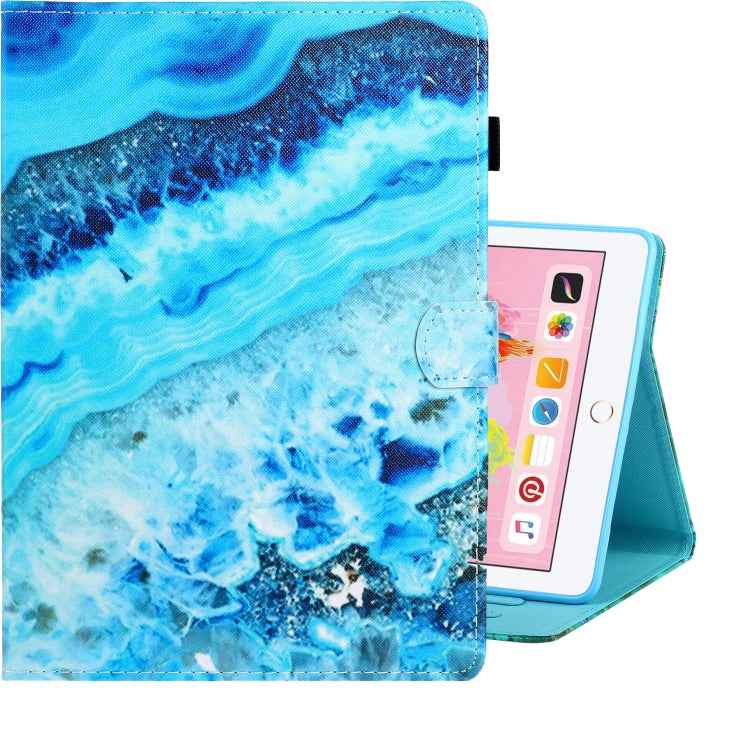 Colored Drawing Horizontal Flip PU Leather Case with Holder & Card Slot & Sleep / Wake-up Function
