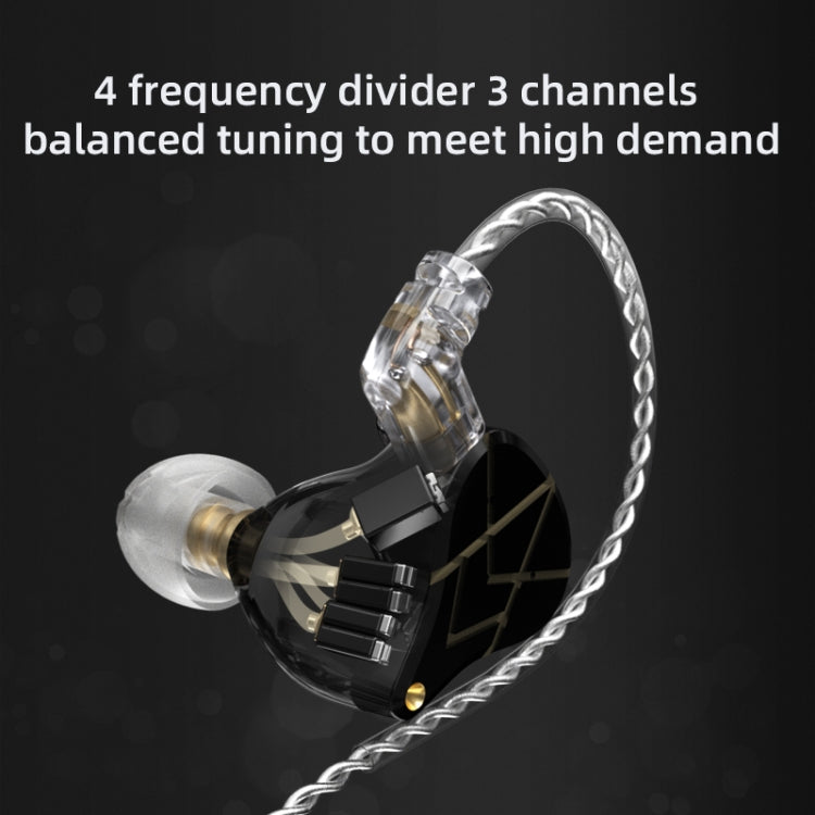 KZ ASX 20-unit Balance Armature Monitor HiFi In-Ear Wired Earphone