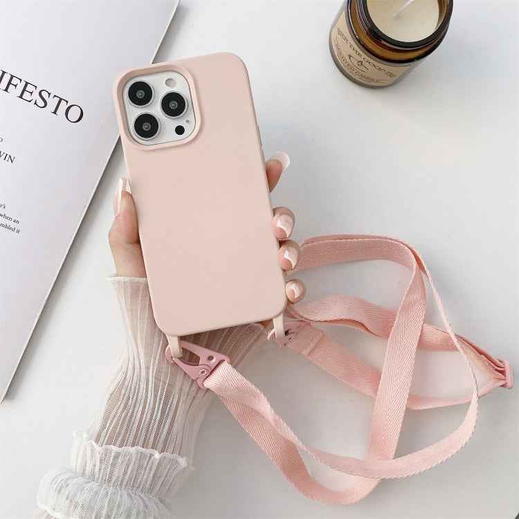 Elastic Silicone Protective Case with Wide Neck Lanyard, For iPhone 11 Pro Max, For iPhone 12 mini