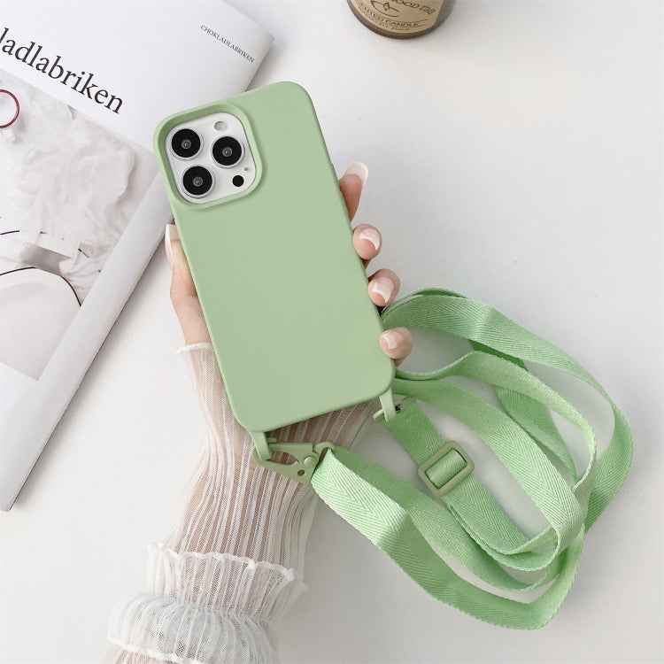 Elastic Silicone Protective Case with Wide Neck Lanyard, For iPhone 11 Pro Max, For iPhone 12 mini