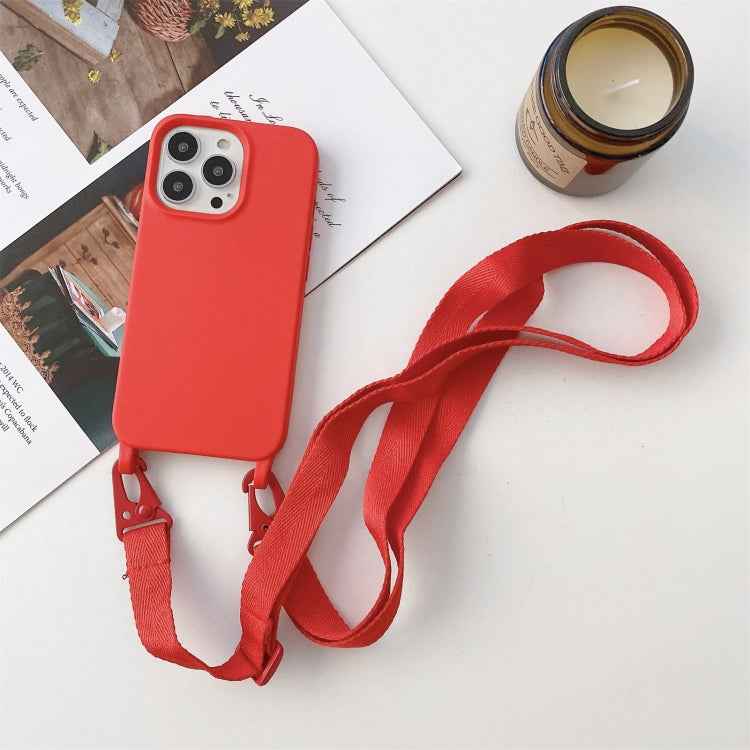 Elastic Silicone Protective Case with Wide Neck Lanyard, For iPhone 11 Pro Max, For iPhone 12 mini
