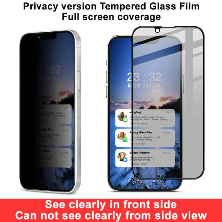 IMAK HD Full Screen Anti-spy Tempered Glass Protective Film, For iPhone 13 mini, For iPhone 13 / 13 Pro, For iPhone 13 Pro Max