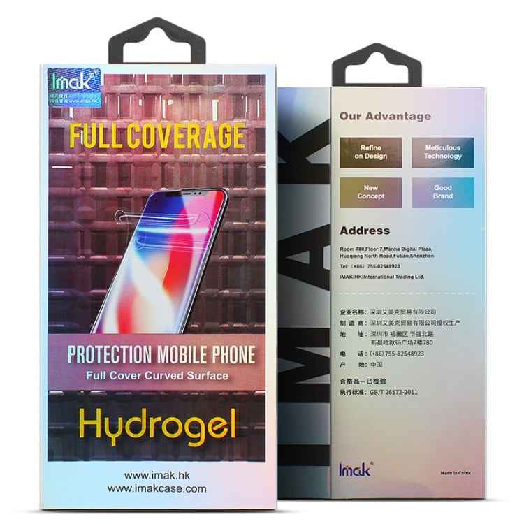 2 PCS IMAK Curved Full Screen Hydrogel Film 3 Screen Protector