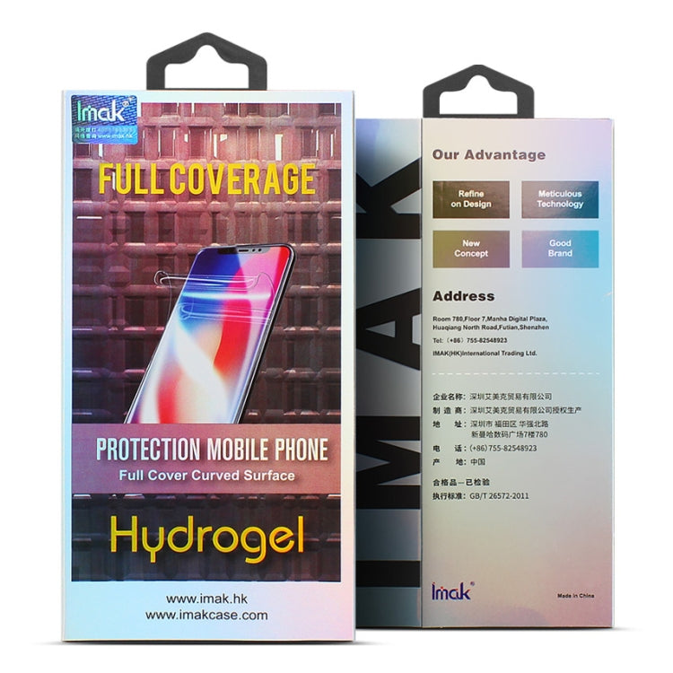 2 PCS IMAK Curved Full Screen Hydrogel Film 3 Screen Protector, For iPhone 11, For iPhone 11 Pro, For iPhone 11 Pro Max