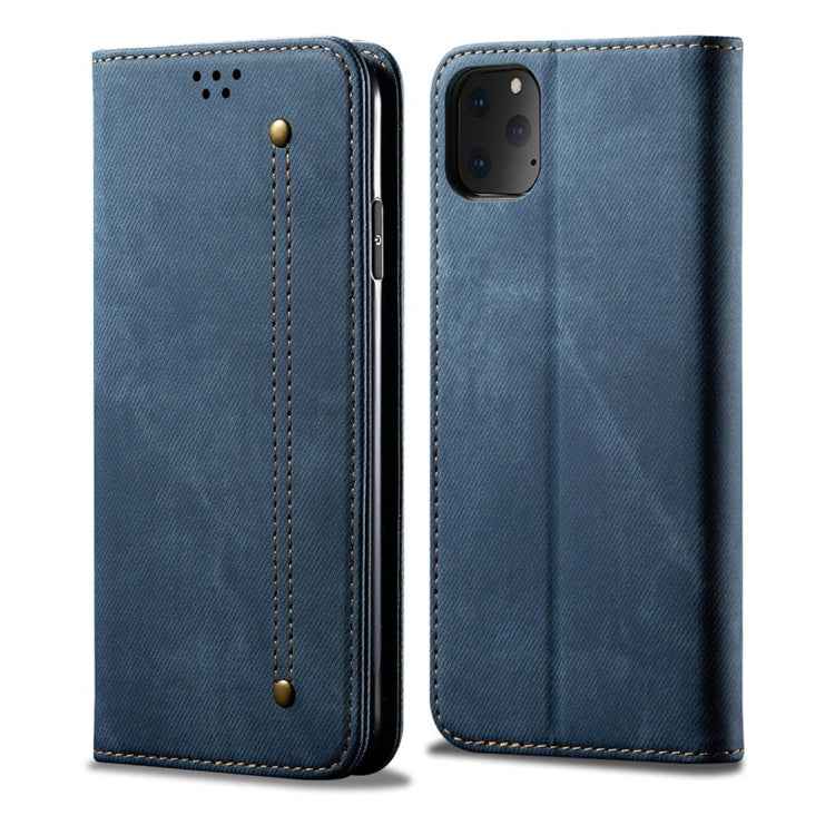 Denim Texture Casual Style Horizontal Flip Leather Case with Holder & Card Slots & Wallet