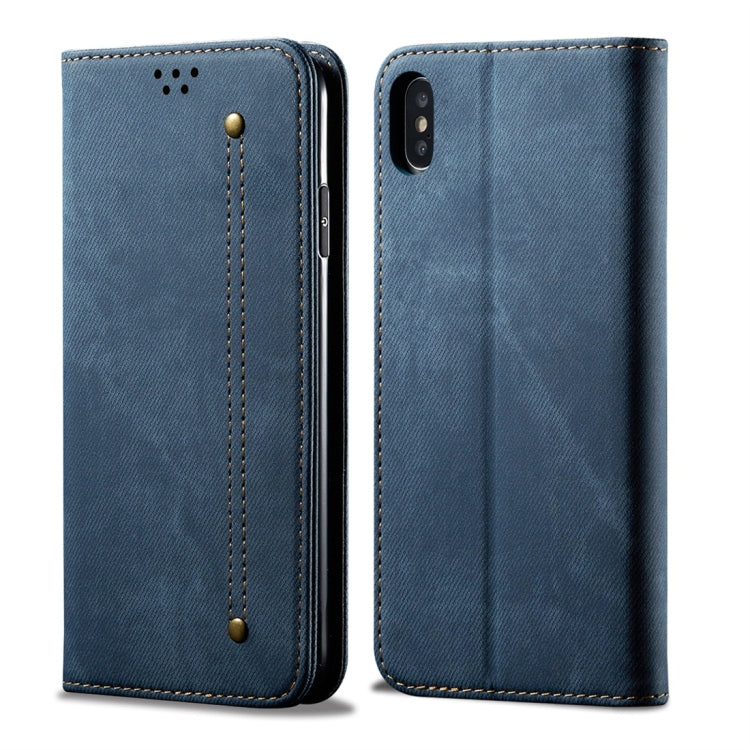 Denim Texture Casual Style Horizontal Flip Leather Case with Holder & Card Slots & Wallet