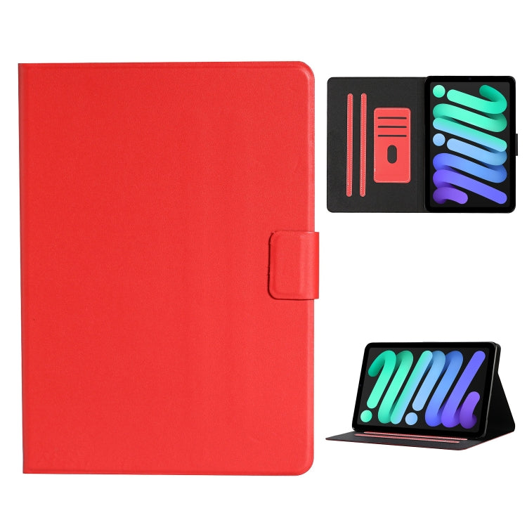 Pure Color Horizontal Flip Leather Case with Card Slots & Holder & Sleep / Wake-up Function, For iPad mini 2024 / mini 6, For iPad mini 6