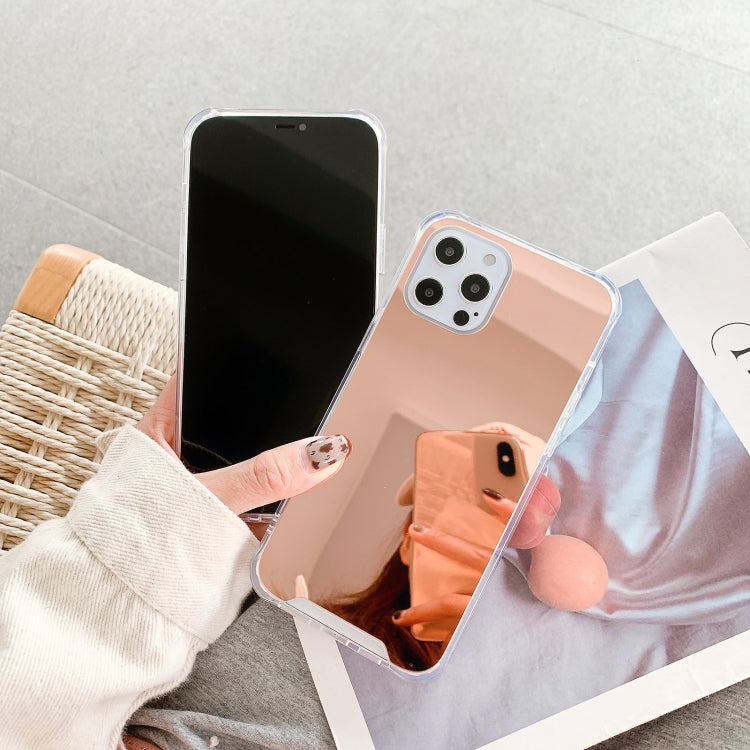 TPU + Acrylic Four Drop Luxury Plating Mirror Phone Case Cover, For iPhone 13 Pro Max, For iPhone 13 Pro, For iPhone 13, For iPhone 13 mini