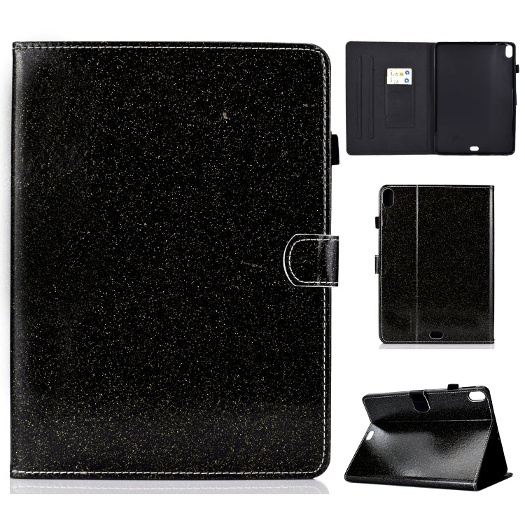 Varnish Glitter Powder Horizontal Flip Leather Case with Holder & Card Slot
