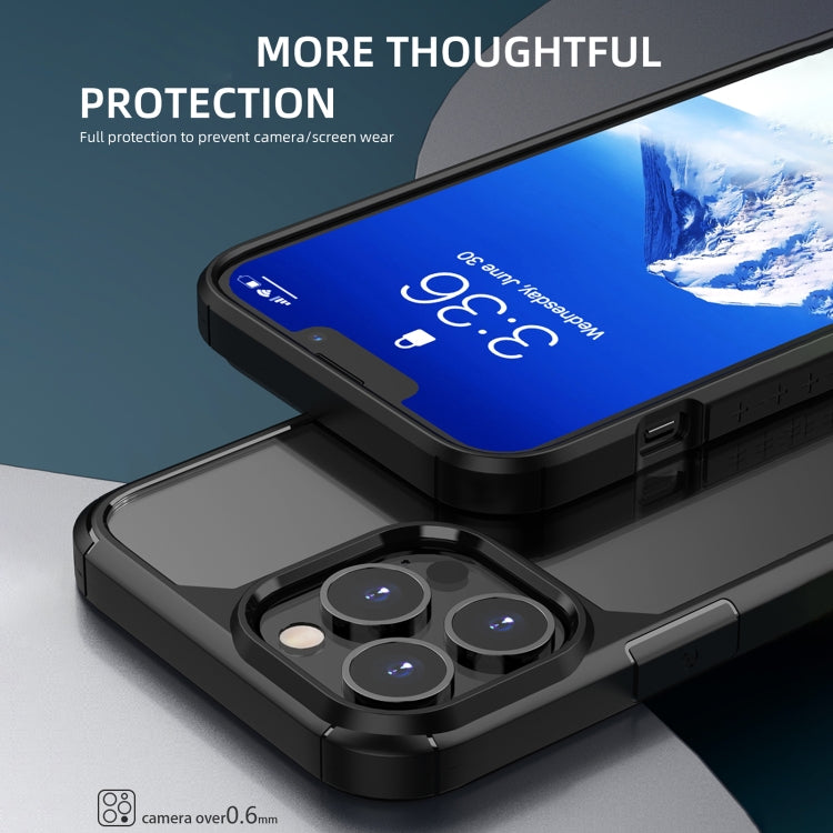 iPAKY Royal Armor Shockproof TPU + Clear PC Protective Case, For iPhone 13 mini, For iPhone 13, For iPhone 13 Pro Max, For iPhone 13 Pro