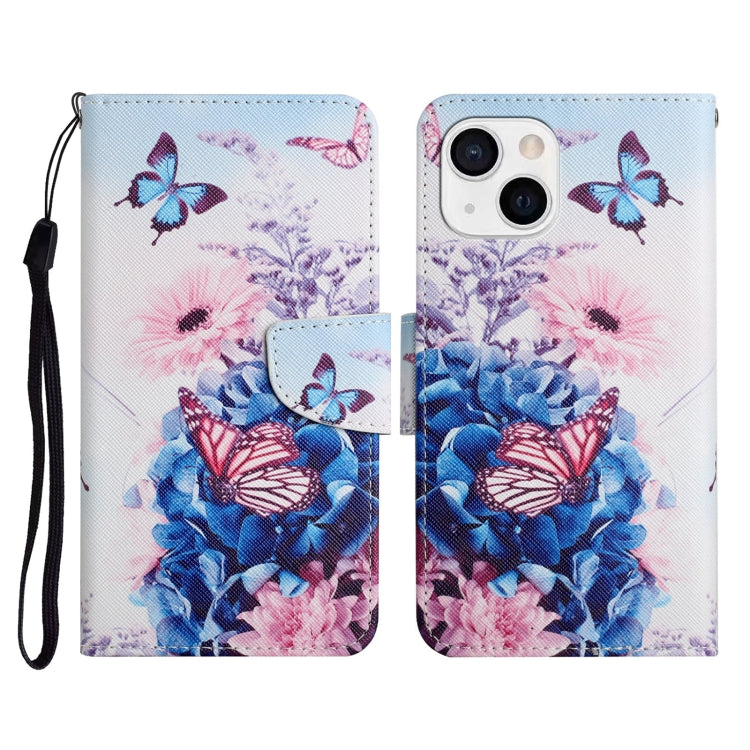 Painted Pattern Horizontal Flip Leather Case with Holder & Card Slot & Wallet, For iPhone 13 Pro Max, For iPhone 13 Pro, For iPhone 13