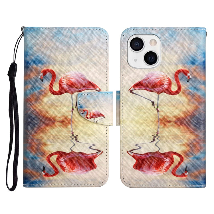 Painted Pattern Horizontal Flip Leather Case with Holder & Card Slot & Wallet, For iPhone 13 mini, For iPhone 12 Pro Max, For iPhone 12 / 12 Pro
