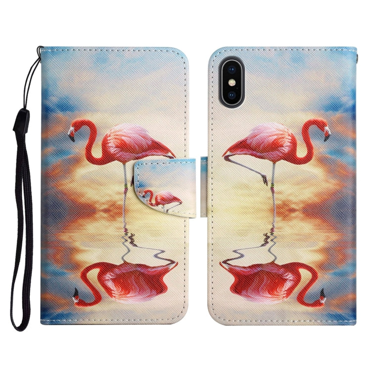 Painted Pattern Horizontal Flip Leather Case with Holder & Card Slot & Wallet, For iPhone X / XS, For iPhone SE 2022 / SE 2020 / 8 / 7, For iPhone 8 Plus & 7 Plus
