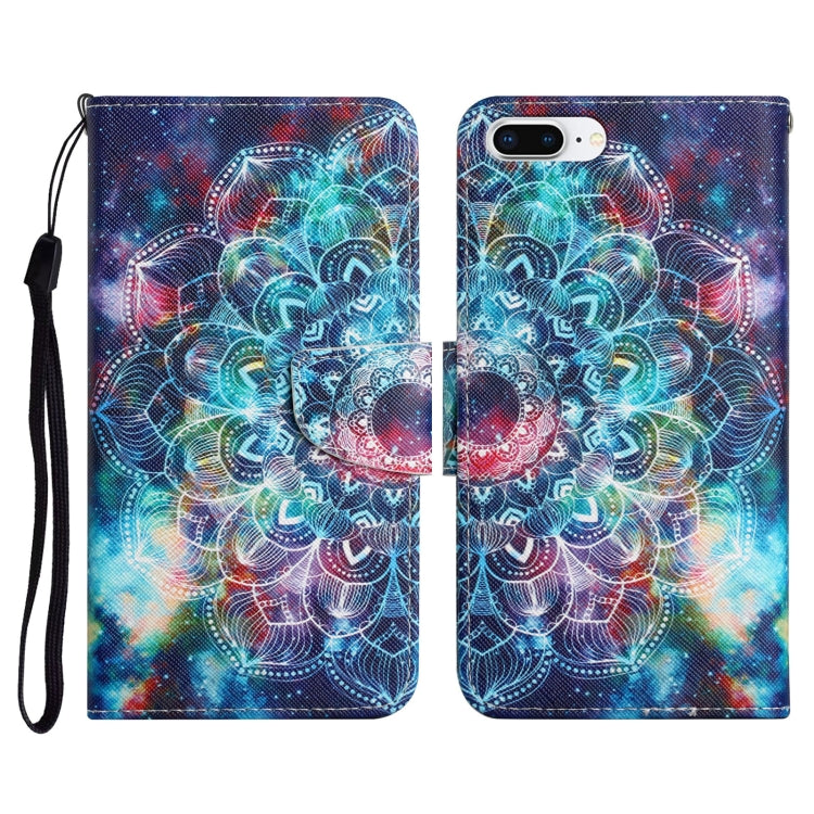 Painted Pattern Horizontal Flip Leather Case with Holder & Card Slot & Wallet, For iPhone X / XS, For iPhone SE 2022 / SE 2020 / 8 / 7, For iPhone 8 Plus & 7 Plus