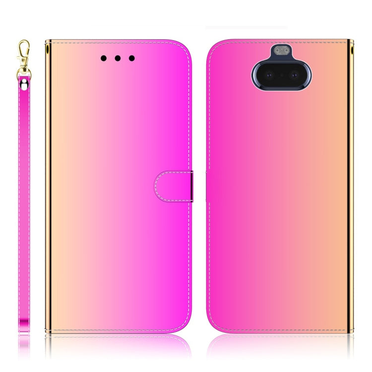 Imitated Mirror Surface Horizontal Flip Leather Case with Holder & Card Slots & Wallet & Lanyard