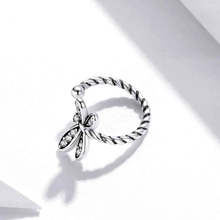 S925 Sterling Silver Exquisite Dragonfly Women Earrings