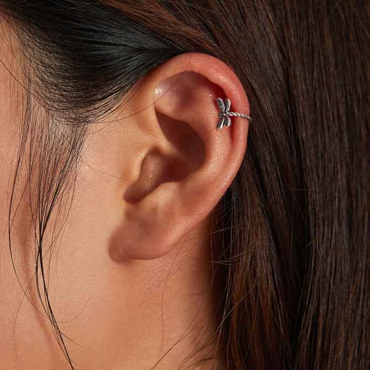 S925 Sterling Silver Exquisite Dragonfly Women Earrings