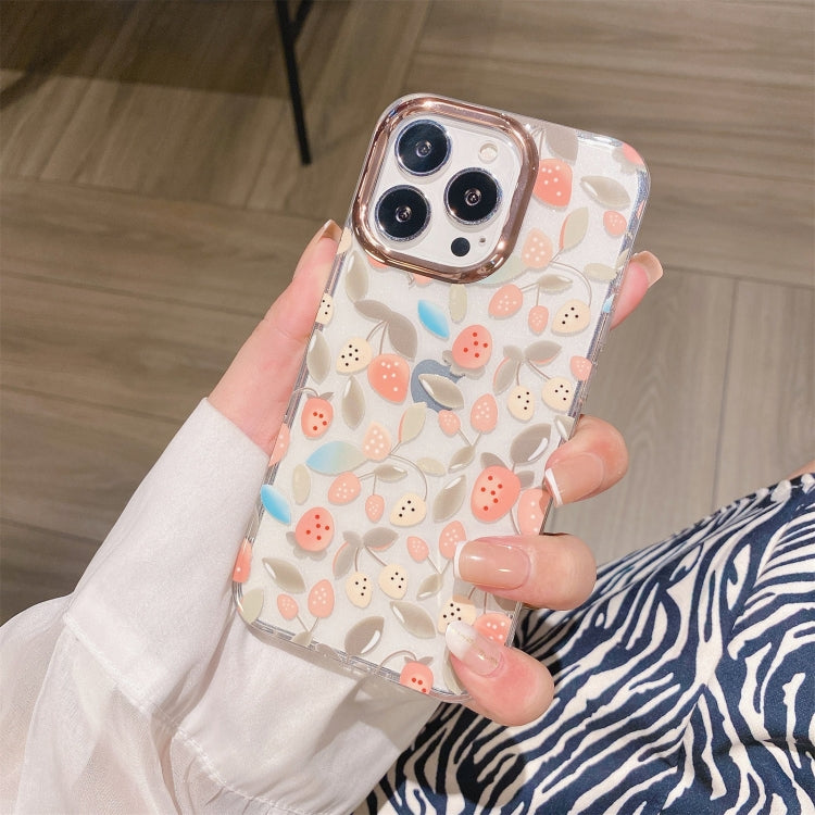 Glitter Powder Electroplating Flower Shockproof Phone Case, For iPhone 11 Pro, For iPhone 11 Pro Max