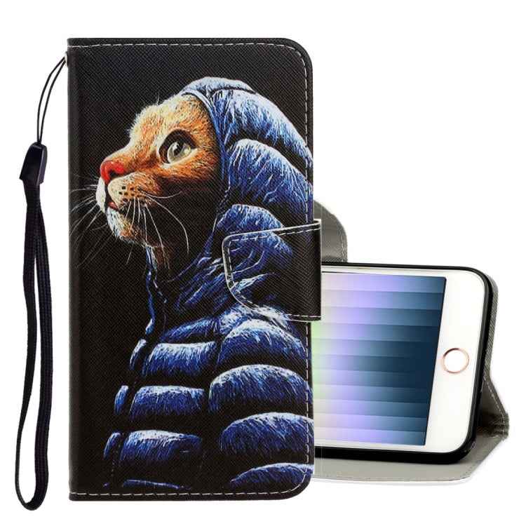 3D Colored Drawing Horizontal Flip PU Leather Case with Holder & Card Slots & Wallet