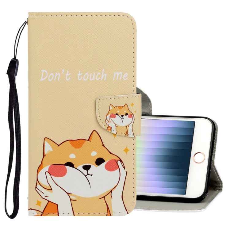 3D Colored Drawing Horizontal Flip PU Leather Case with Holder & Card Slots & Wallet