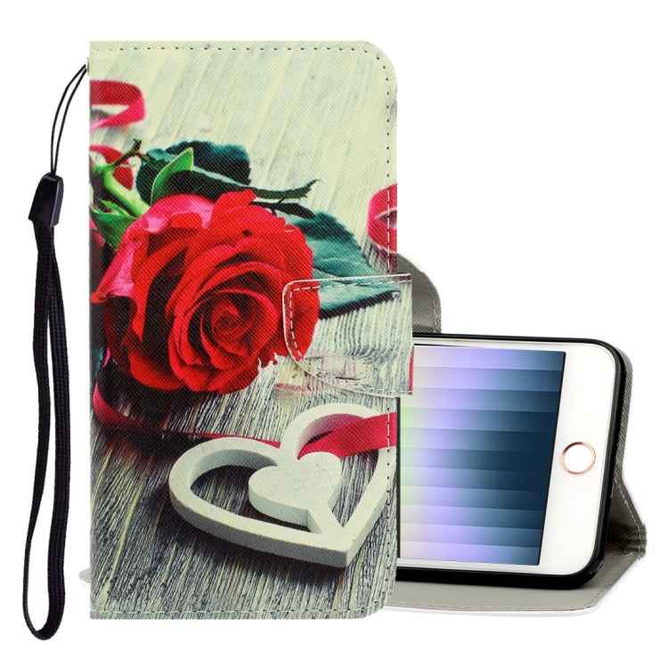 3D Colored Drawing Horizontal Flip PU Leather Case with Holder & Card Slots & Wallet
