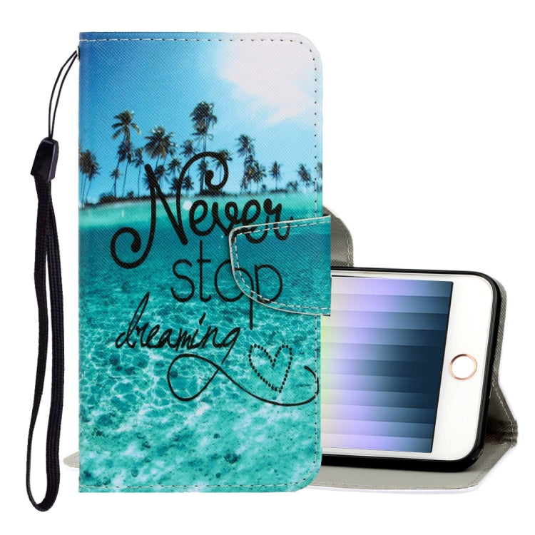 3D Colored Drawing Horizontal Flip PU Leather Case with Holder & Card Slots & Wallet