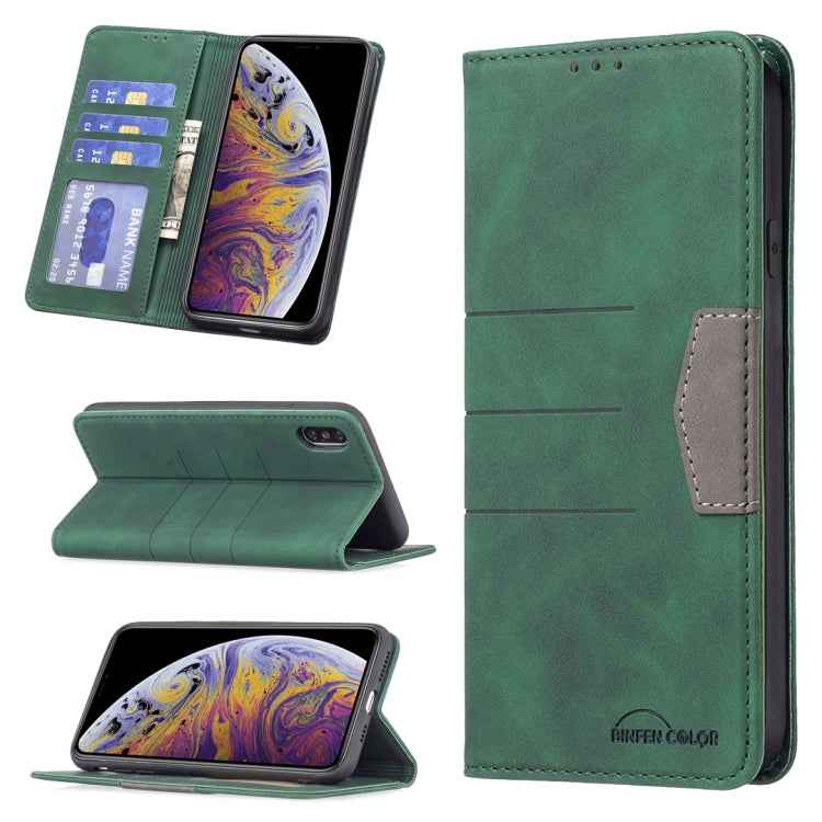 Magnetic Splicing Leather Phone Case, For iPhone XS Max, For iPhone XS / X, For iPhone 11 Pro