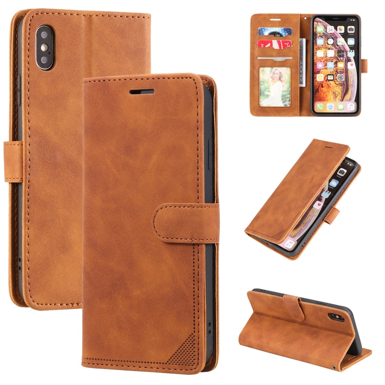 Skin Feel Anti-theft Brush Horizontal Flip Leather Phone Case, For iPhone 11, For iPhone XS Max, For iPhone XR, For iPhone X / XS, For iPhone SE 2022 / SE 2020 / 8 / 7, For iPhone 8 Plus & 7 Plus