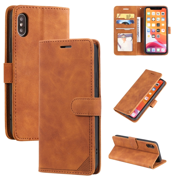 Skin Feel Anti-theft Brush Horizontal Flip Leather Phone Case, For iPhone 11, For iPhone XS Max, For iPhone XR, For iPhone X / XS, For iPhone SE 2022 / SE 2020 / 8 / 7, For iPhone 8 Plus & 7 Plus