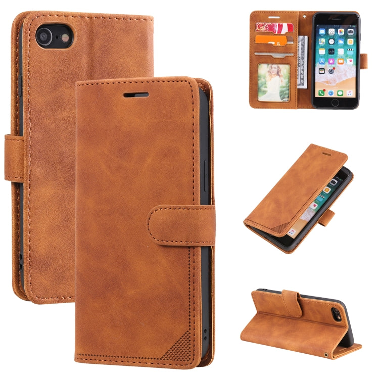 Skin Feel Anti-theft Brush Horizontal Flip Leather Phone Case, For iPhone 11, For iPhone XS Max, For iPhone XR, For iPhone X / XS, For iPhone SE 2022 / SE 2020 / 8 / 7, For iPhone 8 Plus & 7 Plus