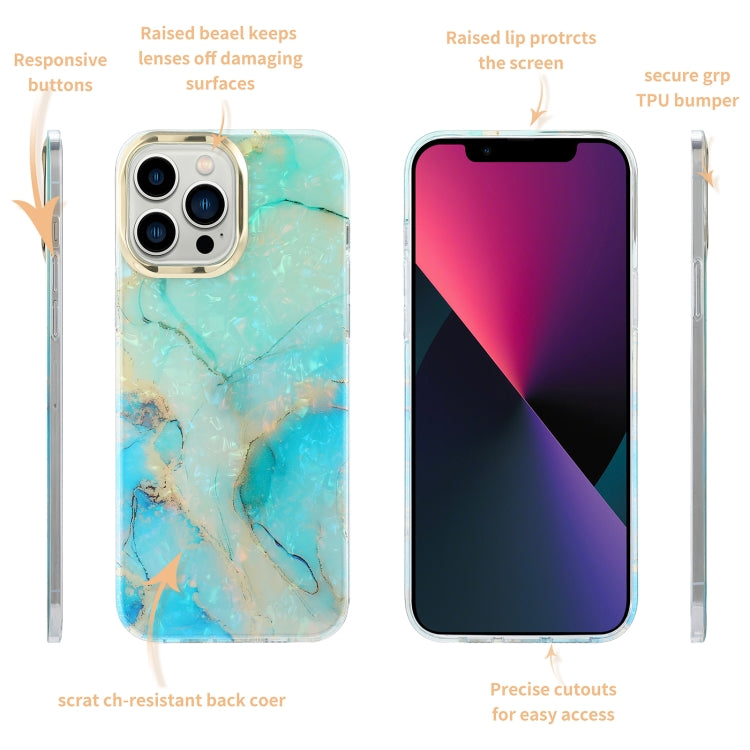 Electroplating Shell Texture Marble Phone Case, For iPhone 13, For iPhone 13 Pro, For iPhone 13 Pro Max, For iPhone 12 / 12 Pro, For iPhone 12 Pro Max, For iPhone 11