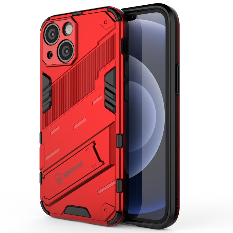 Punk Armor 2 in 1 PC + TPU Phone Case with Invisible Holder, For iPhone 13 mini, For iPhone 13, For iPhone 13 Pro, For iPhone 13 Pro Max