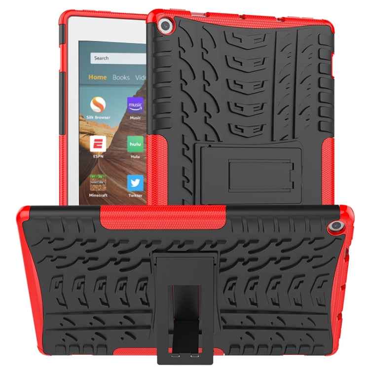 Tire Texture TPU + PC Shockproof Case with Holder