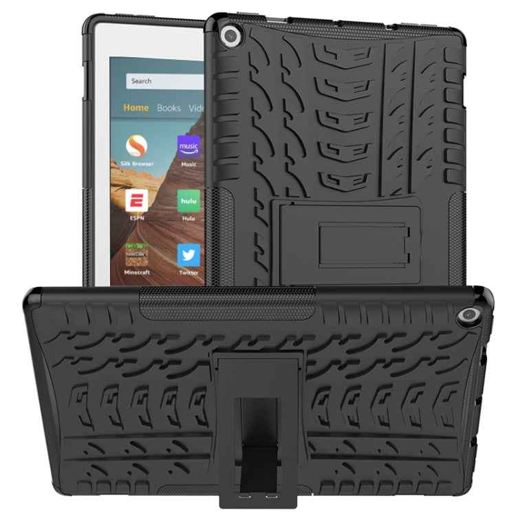 Tire Texture TPU + PC Shockproof Case with Holder