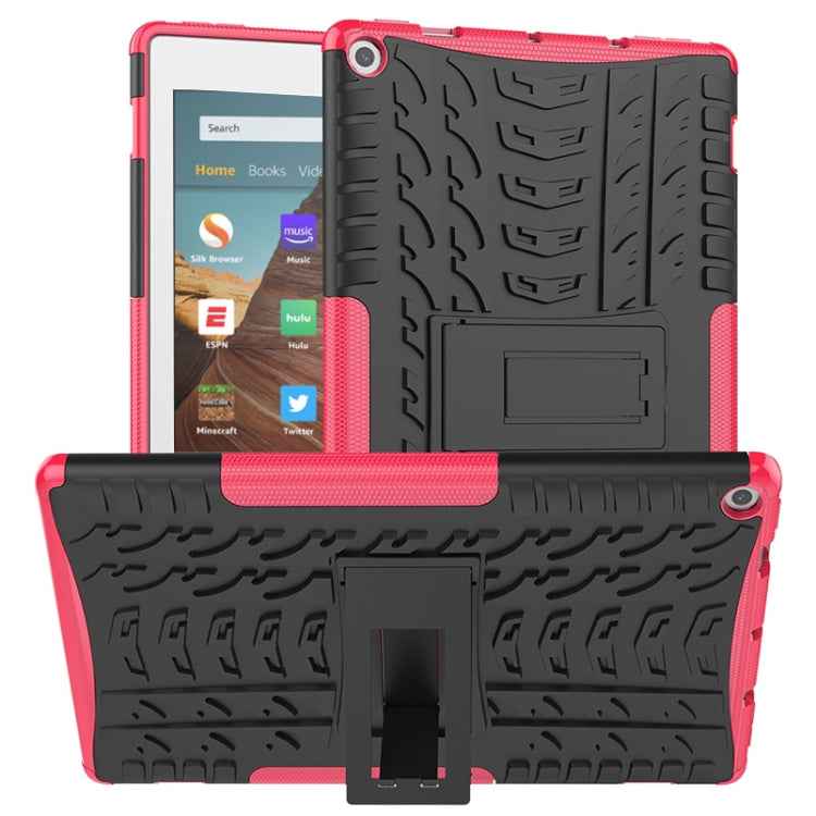 Tire Texture TPU + PC Shockproof Case with Holder