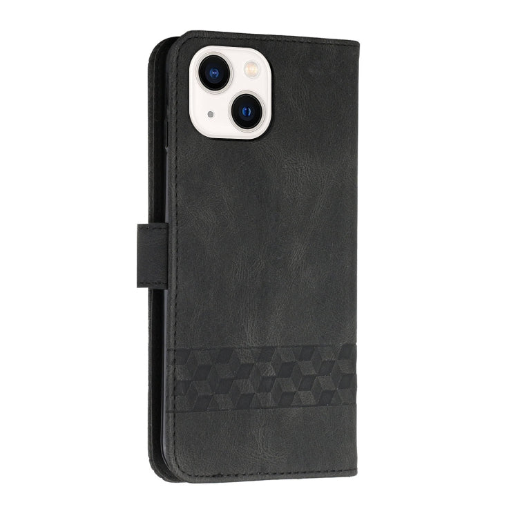 Cubic Skin Feel Flip Leather Phone Case, For iPhone 13 mini, For iPhone 13, For iPhone 13 Pro, For iPhone 13 Pro Max, For iPhone 12 mini, For iPhone 12 / 12 Pro, For iPhone 12 Pro Max, For iPhone 11, For iPhone 11 Pro