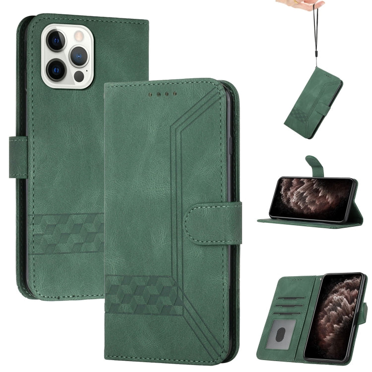 Cubic Skin Feel Flip Leather Phone Case, For iPhone 13 mini, For iPhone 13, For iPhone 13 Pro, For iPhone 13 Pro Max, For iPhone 12 mini, For iPhone 12 / 12 Pro, For iPhone 12 Pro Max, For iPhone 11, For iPhone 11 Pro