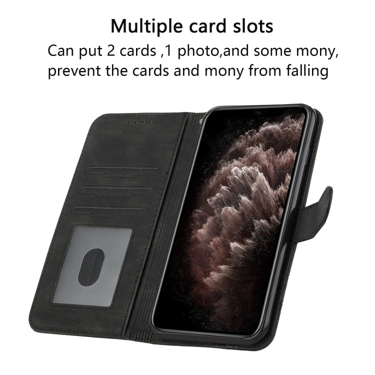 Cubic Skin Feel Flip Leather Phone Case, For iPhone 11 Pro Max, For iPhone X / XS, For iPhone XR, For iPhone XS Max, For iPhone SE 2022 / SE 2020 / 7 / 8, For iPhone 7 Plus / 8 Plus