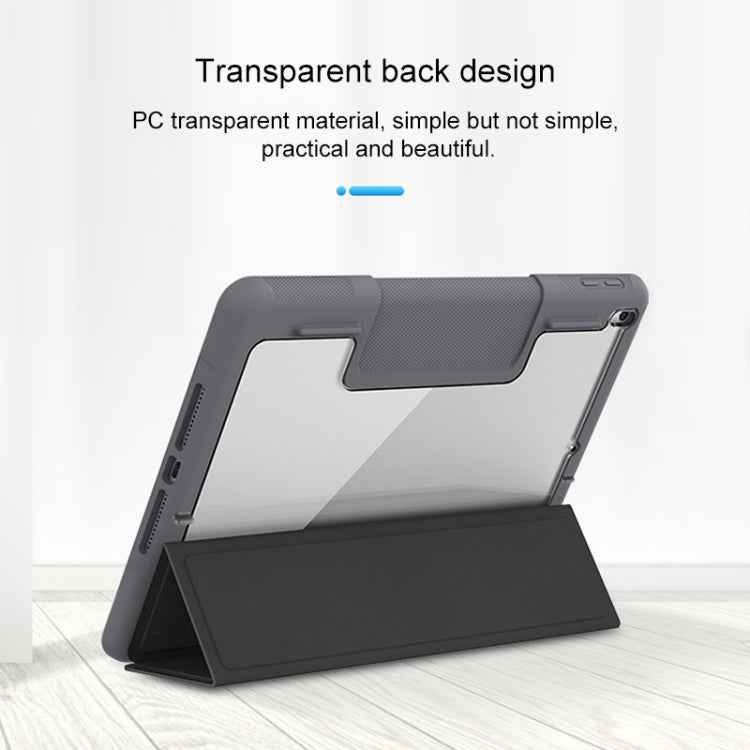 Mutural Horizontal Flip PC + TPU + PU Leather Case with Holder & Pen Slot, For iPad 10.2, For iPad 9.7, For iPad Pro 10.5